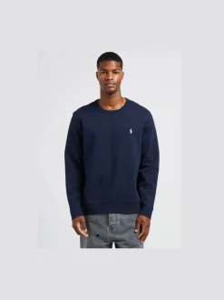 Polo Ralph Lauren Miesten Collegepaita, DOUBLE-KNIT SWEATSHIRT Tummansininen