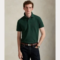 Polo Ralph Lauren miesten pikeepaita Polo Shirt Short Sleeve Knit, tummanvihreä