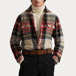 Polo Ralph Lauren miesten paita LONG SLEEVE SPORT SHIR, punainen ruutu