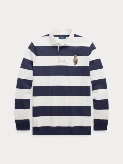 Polo Ralph Lauren miesten paita Polo Bear, raidallinen sininen