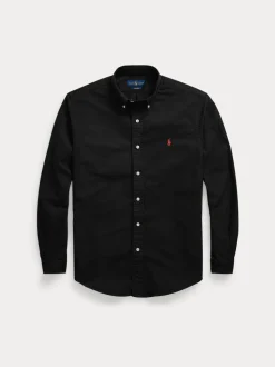 Polo Ralph Lauren miesten kauluspaita Custom Fit Carment-dyed Oxford Shirt, musta