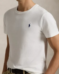 Polo Ralph Lauren Miesten T-Paita, SHORT SLEEVE-T-SHIRT NOS Valkoinen