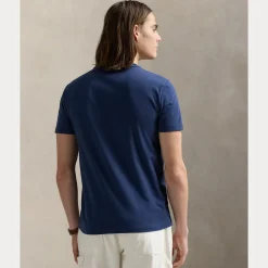 Polo Ralph Lauren miesten t-paita, SHORT SLEEVE-T-SHIRT Sininen, Indigo