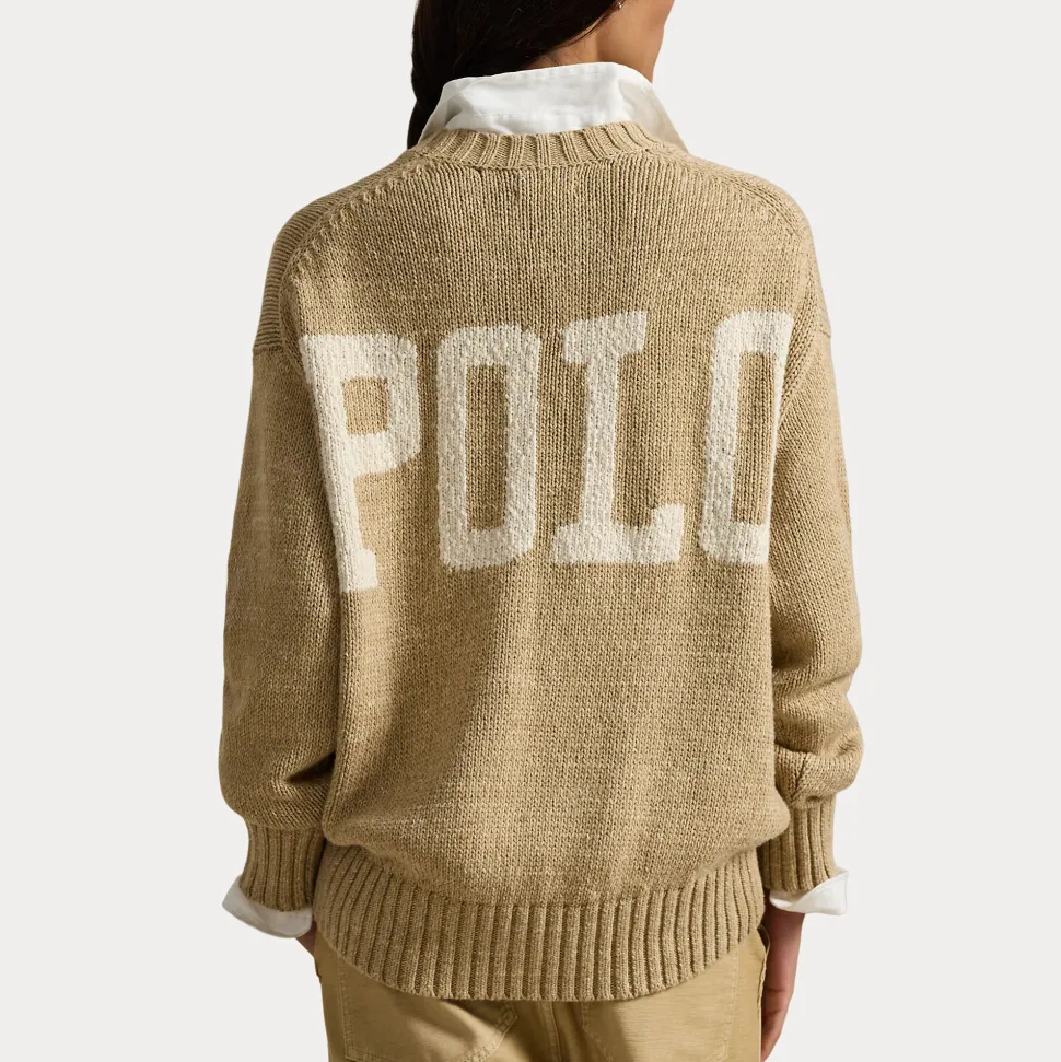 Polo Ralph Lauren naisten neule Sweather Pullover, kameli