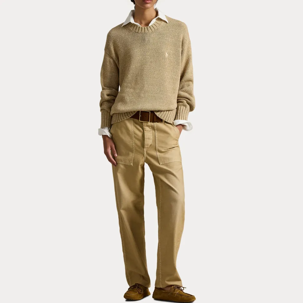 Polo Ralph Lauren naisten neule Sweather Pullover, kameli