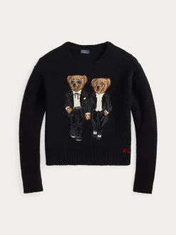 Polo Ralph Lauren naisten collegepusero POLO BEAR, musta