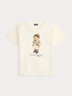 Polo Ralph Lauren naisten t-paita POLO BEAR, Luonnonvalkoinen