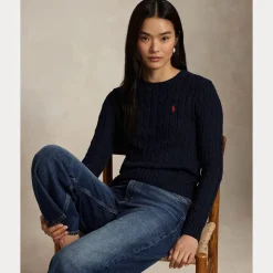 Polo Ralph Lauren naisten neule, JULIANNA LS PULLOVER Tummansininen
