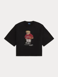 Polo Ralph Lauren naisten t-paita Polo Bear Knit-t-shirt, musta