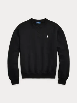 Polo Ralph Lauren naisten collegepaita Fleece Crewneck, musta