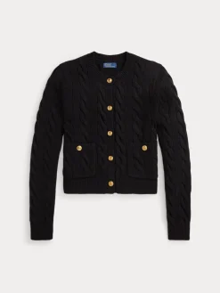 Polo Ralph Lauren naisten neuletakki SWEATER-CARDIGAN, musta