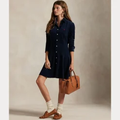 Polo Ralph Lauren naisten mekko, WOVWN SHIRT DRESS Tummansininen