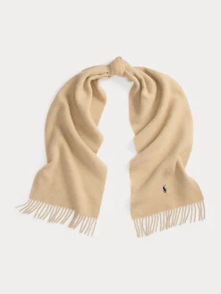 Polo Ralph Lauren naisten huivi, SLD WL SCRF-SCARF-OBLONG Vaalea Beige