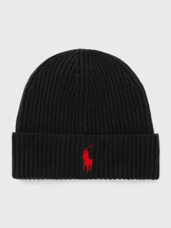 Polo Ralph Lauren unisex pipo Fo Hat Cold Weather, musta