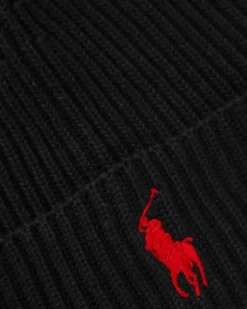 Polo Ralph Lauren unisex pipo Fo Hat Cold Weather, musta