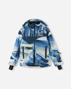 Reima lasten laskettelutakki Tirro, Sininen kuosi