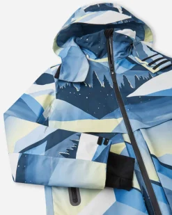 Reima lasten laskettelutakki Tirro, Sininen kuosi