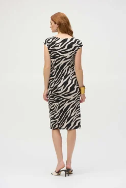 Ribkoff naisten mekko, SILKY KNIT ANIMAL PRINT Musta Kuosi