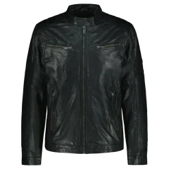 Saki Miesten Nahkatakki K MASON LAMB ECO BUGATTI NAHKATAKKI Musta