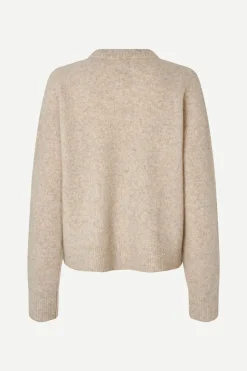 Samsoe and Samsoe Melody v-neck 15727, Vaalea beige