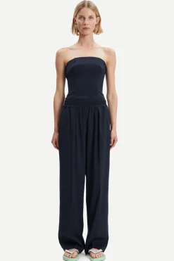 Samsoe and Samsoe Naisten Housut JULIA TROUSERS 14635 Tummansininen