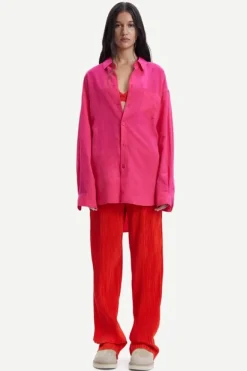 Samsoe and Samsoe Naisten Paitapusero, LUA SHIRT 12663 Pinkki