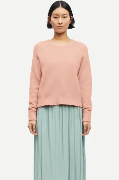 Samsoe and Samsoe, Naisten Neulepaita, Nor O-N Short Vaaleanpunainen