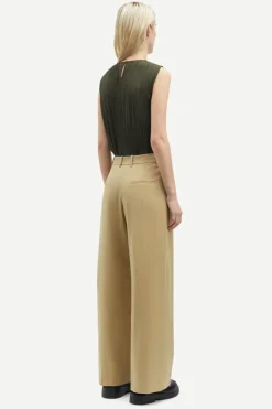 Samsoe and Samsoe Naisten Toppi, SAUMA O-N TOP 10167 Armeijanvihreä