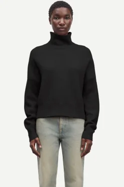 Samsoe and Samsoe Naisten Neule NOLA T-N 7355 Musta