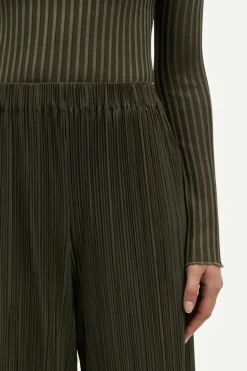 Samsoe and Samsoe Naisten Housut, UMA TROUSERS 10167 Armeijanvihreä