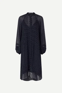 Samsoe and Samsoe Naisten Mekko, Elma shirt dress aop 9695 Sininen Kuosi
