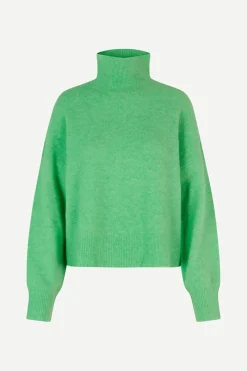 Samsoe and Samsoe Naisten Neule NOLA T-N 7355 Vihreä