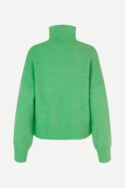 Samsoe and Samsoe Naisten Neule NOLA T-N 7355 Vihreä