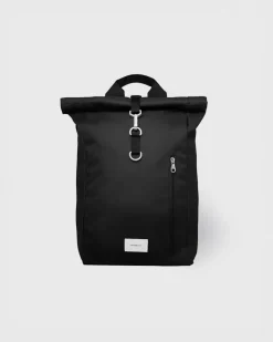 Sandqvist reppu, GROUND ROLLTOP BACKPACK L Musta
