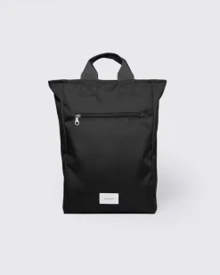 Sandqvist reppu, GROUND 2-WAY BAG Musta
