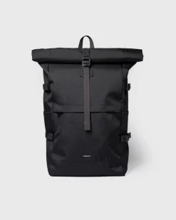 Sandqvist reppu, ICON ROLLTOP BACKPACK L Musta