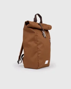 Sandqvist unisex reppu GROUND Rolltop Backpack L, konjakinruskea