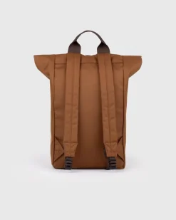 Sandqvist unisex reppu GROUND Rolltop Backpack L, konjakinruskea