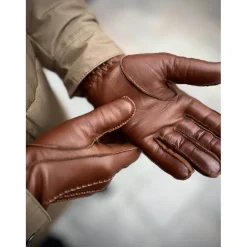 Sauso miesten käsineet, MIIKKA LAMMASNAPPA KÄSINEET Konjakinruskea