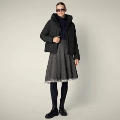 Save The Duck naisten takki, ARENA LYHYT VANUTAKKI Musta