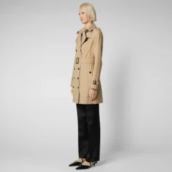 Save The Duck naisten trenssi, AUDREY TRENCH COAT Kameli
