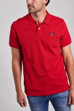 Sebago miesten pikeepaita, AUTHENTIC LOGO PIQUE Punainen