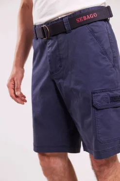 Sebago miesten shortsit, OUTWASHED POCKET SHORTS Tummansininen