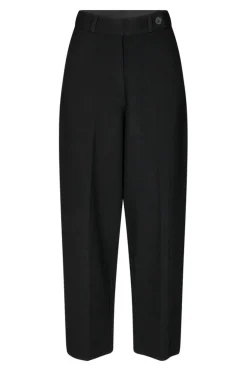 Second Female Naisten Housut, STINNA KNIT TROUSERS Musta