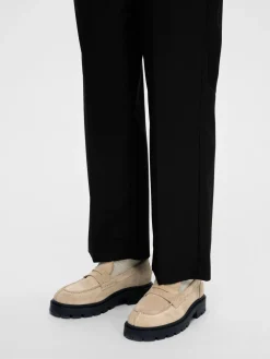 Selected Femme kengät, SLFEMMA SUEDE PENNY LOAFER Vaalea Beige