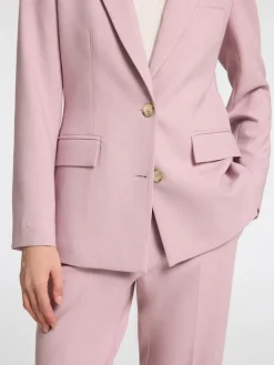 Selected Femme Naisten Bleiseri, AD-SLFRITA LS CLASSIC BLAZER MEL NOOS Vaaleanpunainen