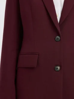 Selected Femme Naisten Bleiseri, AD-SLFRITA LS CLASSIC BLAZER MEL NOOS Fig Melange