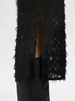 Selected Femme naisten hame, SLFMARION HW MIDI SKIRT B Black