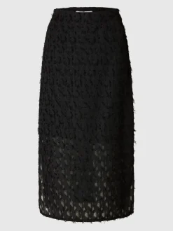 Selected Femme naisten hame, SLFMARION HW MIDI SKIRT B Black