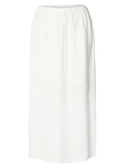 Selected Femme naisten hame, SLFVIVA HW ANKLE SKIRT Valkoinen